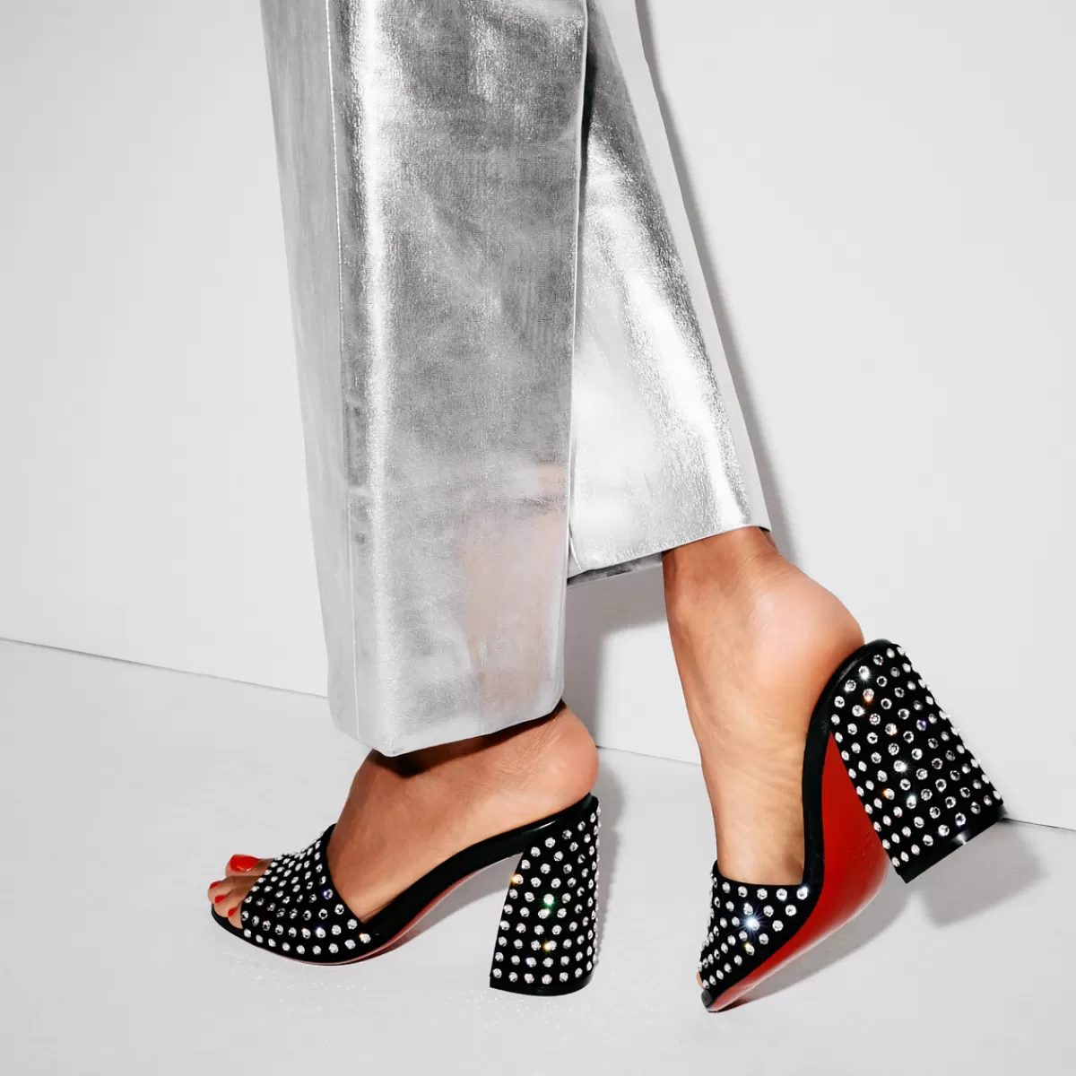 Christian Louboutin Jane Mule Strass Boum